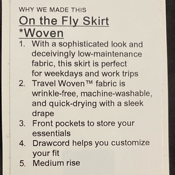 On the Fly lululemon skirt size 2 NWOT - Picture 6 of 6